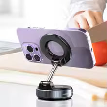 Phone Magnetic Stand Mechanical Vacuum Suction Cup Rotate 360° Magnetic Adsorption Bracket Navigation Universal Holder