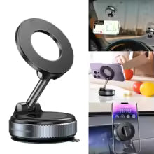 Phone Magnetic Stand Mechanical Vacuum Suction Cup Rotate 360° Magnetic Adsorption Bracket Navigation Universal Holder